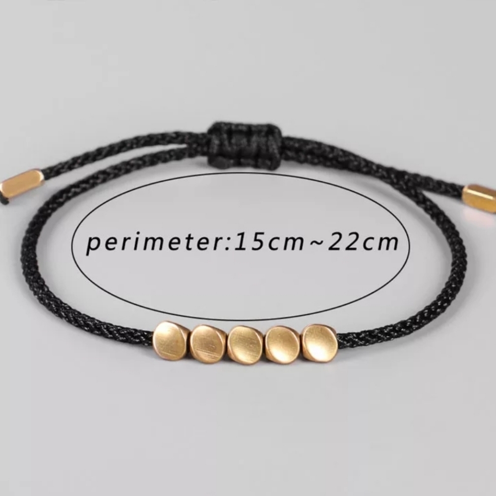 Ethnic Tibetan Buddhist Copper Bead Bracelet For Women Men Vintage Handm…